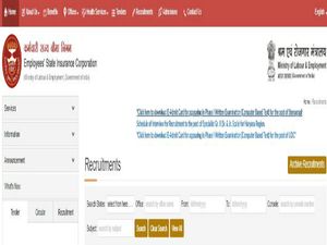 ಇಎಸ್‌ಐಸಿ ಸ್ಟೆನೋಗ್ರಾಫರ್ ಮತ್ತು ಅಪ್ಪರ್ ಡಿವಿಷನ್ ಕ್ಲರ್ಕ್  ಹುದ್ದೆಗಳ ಪರೀಕ್ಷಾ ಪ್ರವೇಶ ಪತ್ರ ಬಿಡುಗಡೆ