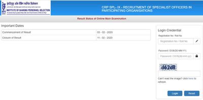 IBPS: ವಿಶೇ‍ಷ ಅಧಿಕಾರಿ ಹುದ್ದೆಗಳ ಪ್ರಮುಖ ಪರೀಕ್ಷಾ ಫಲಿತಾಂಶ ರಿಲೀಸ್