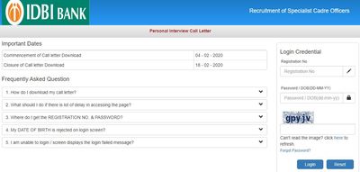 IDBI: ವಿಶೇಷ ಕೇಡರ್ ಅಧಿಕಾರಿ ಹುದ್ದೆಗಳ ಸಂದರ್ಶನ ಪ್ರವೇಶ ಪತ್ರ ರಿಲೀಸ್