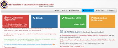 ICAI CA Admit Card 2020: ಪ್ರವೇಶ ಪತ್ರ ರಿಲೀಸ್.. ಡೌನ್‌ಲೋಡ್ ಮಾಡುವುದು ಹೇಗೆ?