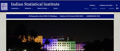 ISI Kolkata Recruitment 2020: ವಿಸಿಟಿಂಗ್ ಸೈಂಟಿಸ್ಟ್ ಹುದ್ದೆಗಳಿಗೆ ಅರ್ಜಿ ಆಹ್ವಾನ