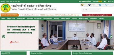 ICFRE Recruitment 2021: ಜ್ಯೂನಿಯರ್ ಪ್ರಾಜೆಕ್ಟ್ ಫೆಲೋ ಹುದ್ದೆಗಳಿಗೆ ನೇರ ಸಂದರ್ಶನ
