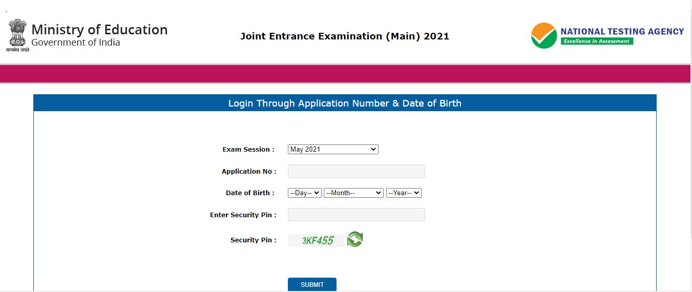 ಜೆಇಇ ಮುಖ್ಯ 4ನೇ ಸೆಶನ್ ಪರೀಕ್ಷೆಯ ಪ್ರವೇಶ ಪತ್ರ ಔಟ್