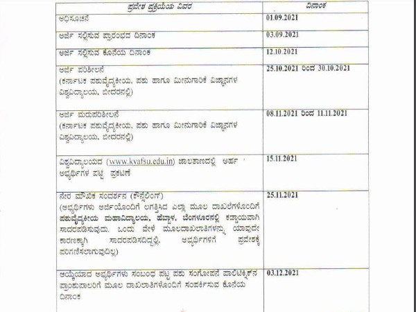 2021-22ನೇ ಸಾಲಿನ ಪಶುಸಂಗೋಪನಾ ಡಿಪ್ಲೋಮಾ ಕೋರ್ಸ್ ಗೆ ಅರ್ಜಿ ಆಹ್ವಾನ