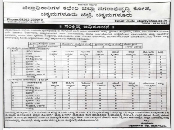 ಜಿಲ್ಲಾಧಿಕಾರಿಗಳ ಕಾರ್ಯಾಲಯ ಮಂಡ್ಯದಲ್ಲಿ ಉದ್ಯೋಗಾವಕಾಶ