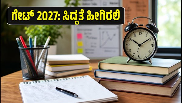 ಗೇಟ್ 2027: 180 ದಿನಗಳ ಪಕ್ಕಾ ಸ್ಟಡಿ ಪ್ಲಾನ್ ಗೇಟ್ 2027: 180 ದಿನಗಳ ಪಕ್ಕಾ ಸ್ಟಡಿ ಪ್ಲಾನ್