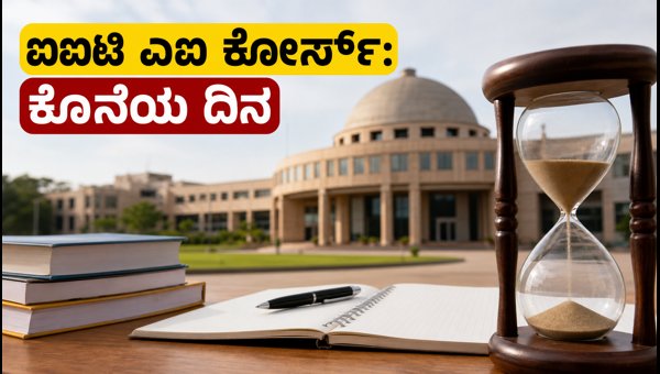 ಐಐಟಿ ಪಾಟ್ನಾ ಎಐ ಕೋರ್ಸ್ಗೆ ನಾಳೆ ಕೊನೆಯ ದಿನ ಐಐಟಿ ಪಾಟ್ನಾ ಎಐ ಕೋರ್ಸ್ಗೆ ನಾಳೆ ಕೊನೆಯ ದಿನ
