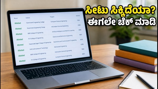 ಕೆಸಿಇಟಿ 2026: 2ನೇ ಸುತ್ತಿನ ಫಲಿತಾಂಶ ಪ್ರಕಟ, ಹೀಗೆ ಪರಿಶೀಲಿಸಿ!
