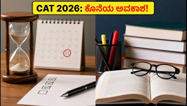 CAT 2026 ನೋಂದಣಿ: ಕೊನೆಯ 48 ಗಂಟೆಗಳ ಪ್ಲಾನ್