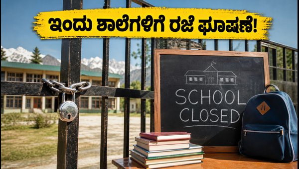 ಜಮ್ಮು-ಕಾಶ್ಮೀರದಲ್ಲಿ ಇಂದು ರಜೆ: ಶಾಲೆ-ಕಾಲೇಜುಗಳು ಬಂದ್ ಜಮ್ಮು-ಕಾಶ್ಮೀರದಲ್ಲಿ ಇಂದು ರಜೆ: ಶಾಲೆ-ಕಾಲೇಜುಗಳು ಬಂದ್