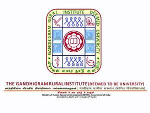 திண்டுக்கல் காந்திகிராம் பல்கலைக்கழகத்தில் வேலை!