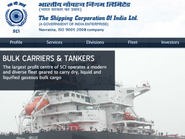 ஷிப்பிங் கார்ப்பொரேஷன் ஆஃப் இந்தியாவில் உதவி மேலாளர் பணியிடங்கள்!! ஷிப்பிங் கார்ப்பொரேஷன் ஆஃப் இந்தியாவில் உதவி மேலாளர் பணியிடங்கள்!!