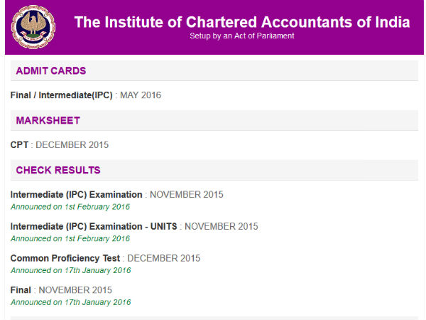 சிஏ ஐபிசிசி தேர்வு: ஹால் டிக்கெட்டுகள் தயார்...!! சிஏ ஐபிசிசி தேர்வு: ஹால் டிக்கெட்டுகள் தயார்...!!