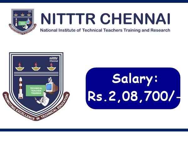 ரூ.2.10 லட்சம் ஊதியத்தில் சென்னையில் காத்திருக்கும் மத்திய அரசு வேலைகள்! ரூ.2.10 லட்சம் ஊதியத்தில் சென்னையில் காத்திருக்கும் மத்திய அரசு வேலைகள்!