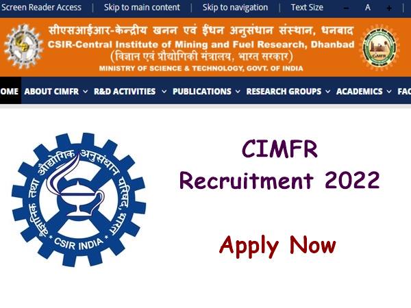 ரூ.25 ஆயிரம் ஊதியத்தில் மத்திய CIMFR நிறுவனத்தில் கொட்டிக்கிடக்கும் வேலைகள்! ரூ.25 ஆயிரம் ஊதியத்தில் மத்திய CIMFR நிறுவனத்தில் கொட்டிக்கிடக்கும் வேலைகள்!