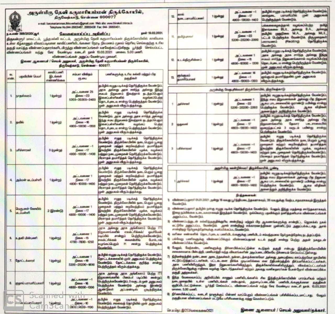 இறை நம்பிக்க இருந்தால் கோயிலில் பணி...! இறை நம்பிக்க இருந்தால் கோயிலில் பணி...!