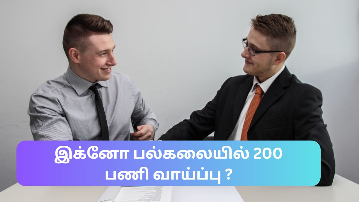 இக்னோ பல்கலையில் 200 பணி வாய்ப்பு ? இக்னோ பல்கலையில் 200 பணி வாய்ப்பு ?