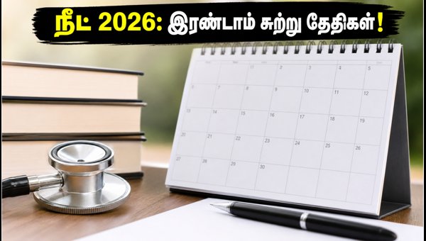 நீட் யுகி 2026: இரண்டாம் கட்ட கலந்தாய்வு அட்டவணை!