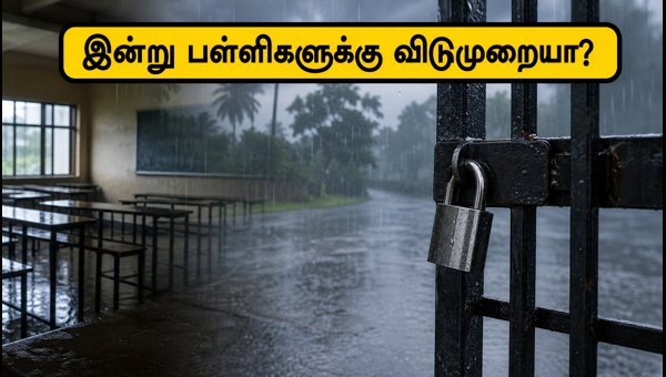 இன்று 3 மாவட்டங்களில் பள்ளிகளுக்கு விடுமுறை அறிவிப்பு! இன்று 3 மாவட்டங்களில் பள்ளிகளுக்கு விடுமுறை அறிவிப்பு!
