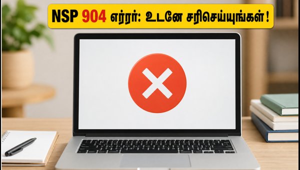 NSP ஸ்காலர்ஷிப்: 904 எர்ரரை சரிசெய்வது எப்படி? NSP ஸ்காலர்ஷிப்: 904 எர்ரரை சரிசெய்வது எப்படி?
