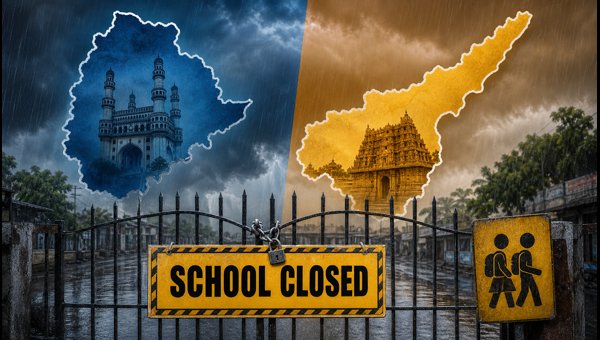 கனமழை: தெலங்கானா, ஆந்திராவில் பள்ளிகளுக்கு விடுமுறை! கனமழை: தெலங்கானா, ஆந்திராவில் பள்ளிகளுக்கு விடுமுறை!
