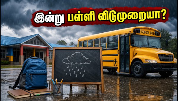 கனமழை: இன்று பள்ளி விடுமுறையா? முழு விவரம்!
