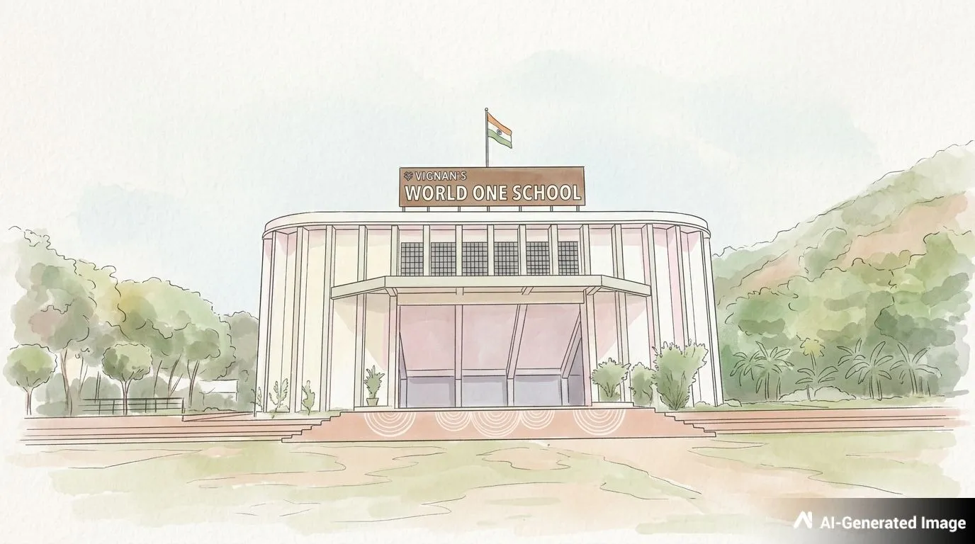 Vignans World One School image